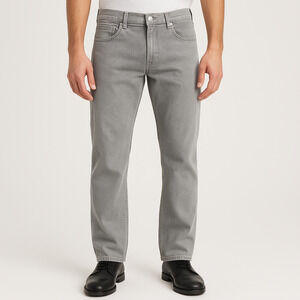 APC Jeans Mens 31‎ Grey Straight Leg Washed 5Pocket Button Fly Casual Denim